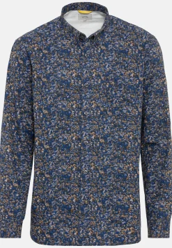 Herren Camel Active Hemden^Langarm Hemd mit Allover-Print