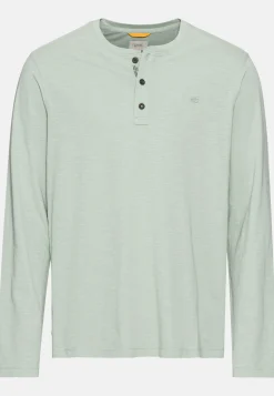 Herren Camel Active T-Shirts & Polos^Langarm Henley aus reiner Baumwolle