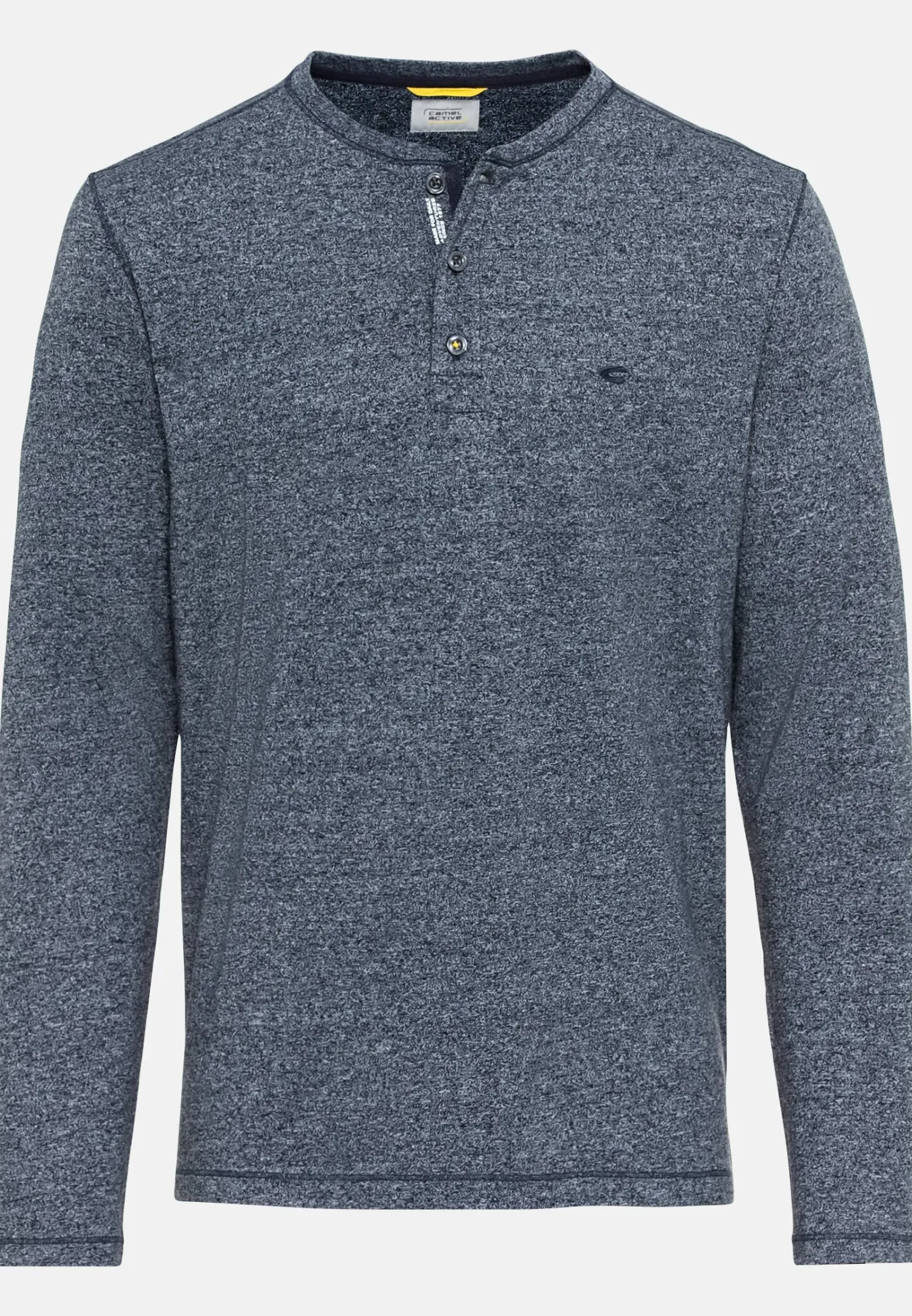 Herren Camel Active T-Shirts & Polos^Langarm Henleyshirt aus nachhaltigem Baumwollmix
