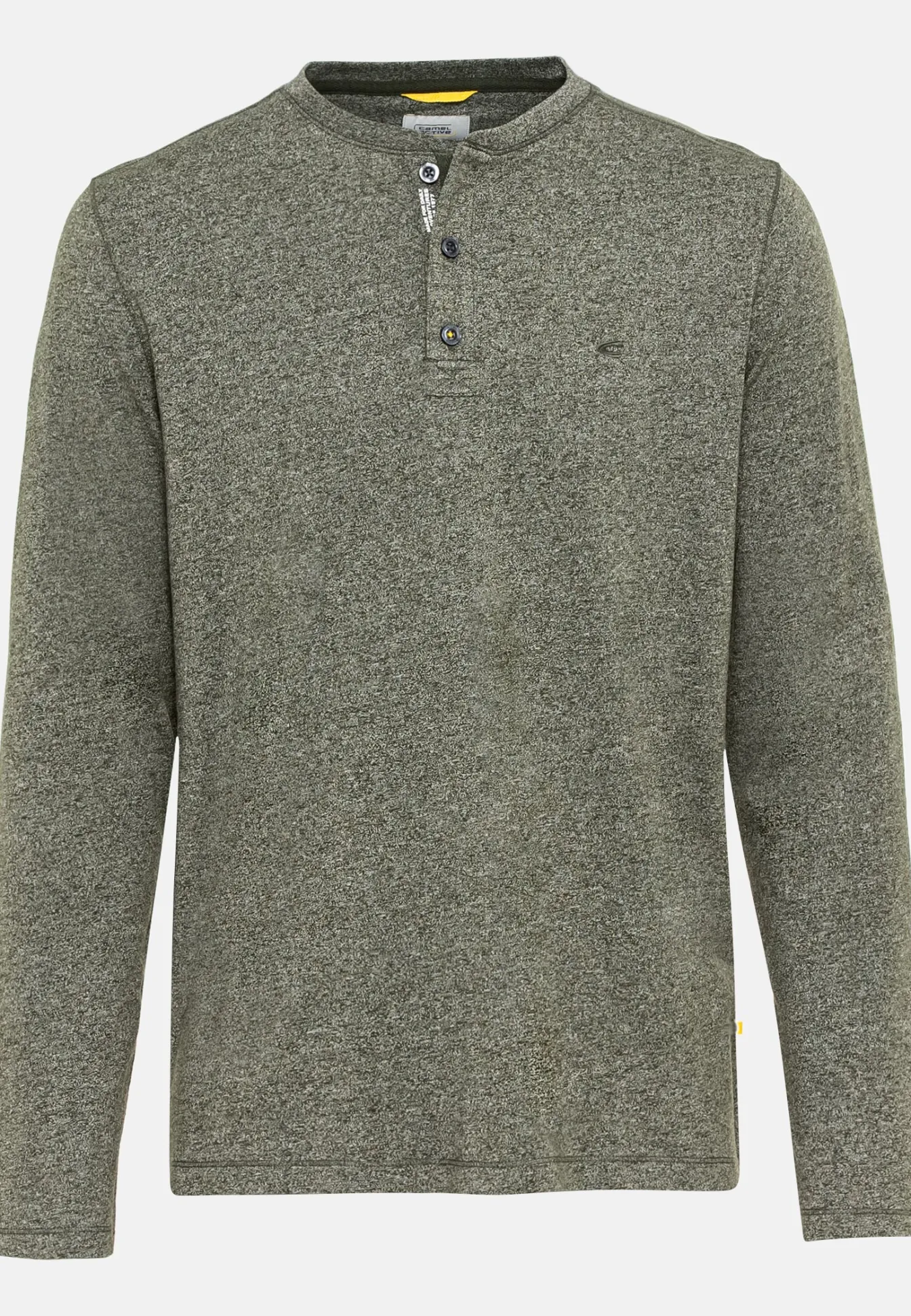 Herren Camel Active T-Shirts & Polos^Langarm Henleyshirt aus nachhaltigem Baumwollmix