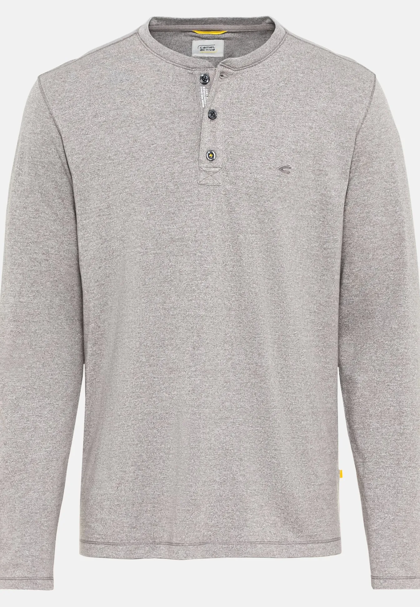 Herren Camel Active T-Shirts & Polos^Langarm Henleyshirt aus nachhaltigem Baumwollmix