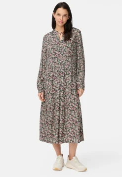 Damen Camel Active Kleider^Langarm Kleid aus reiner Viskose