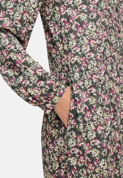 Damen Camel Active Kleider^Langarm Kleid aus reiner Viskose