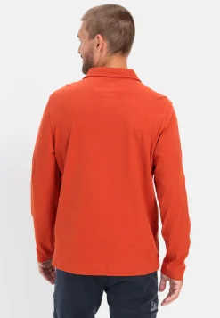 Herren Camel Active T-Shirts & Polos^Langarm Poloshirt aus zertifiziertem Organic Cotton