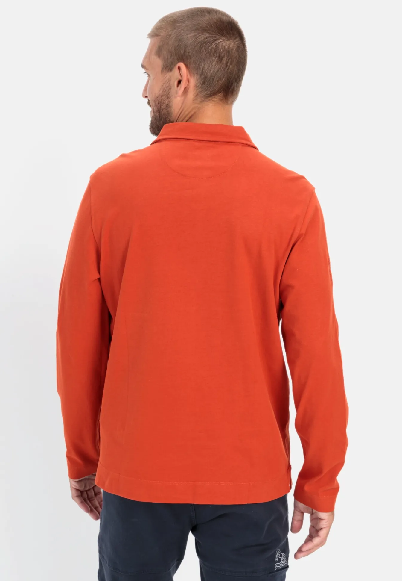 Herren Camel Active T-Shirts & Polos^Langarm Poloshirt aus zertifiziertem Organic Cotton