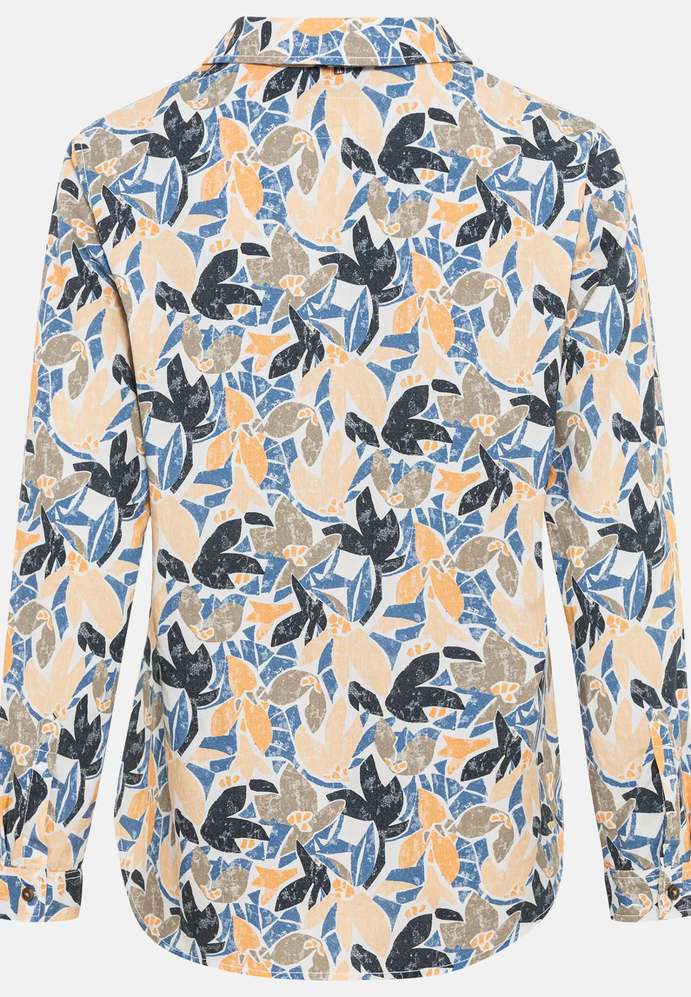Damen Camel Active Blusen^Langarm Schlupfbluse aus reiner Baumwolle