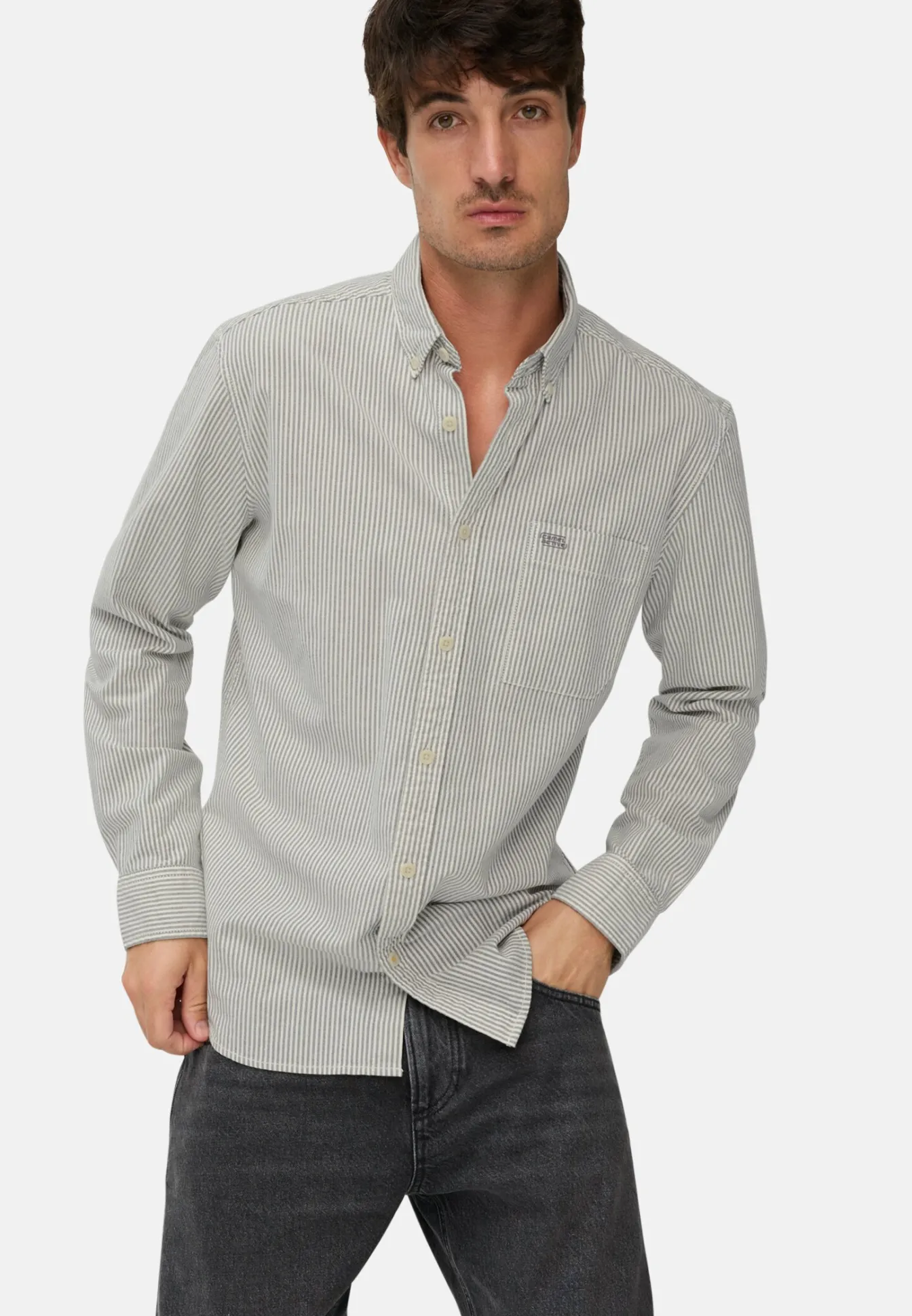 Herren Camel Active Hemden^Langarm Shirt mit antibakterieller Funktion