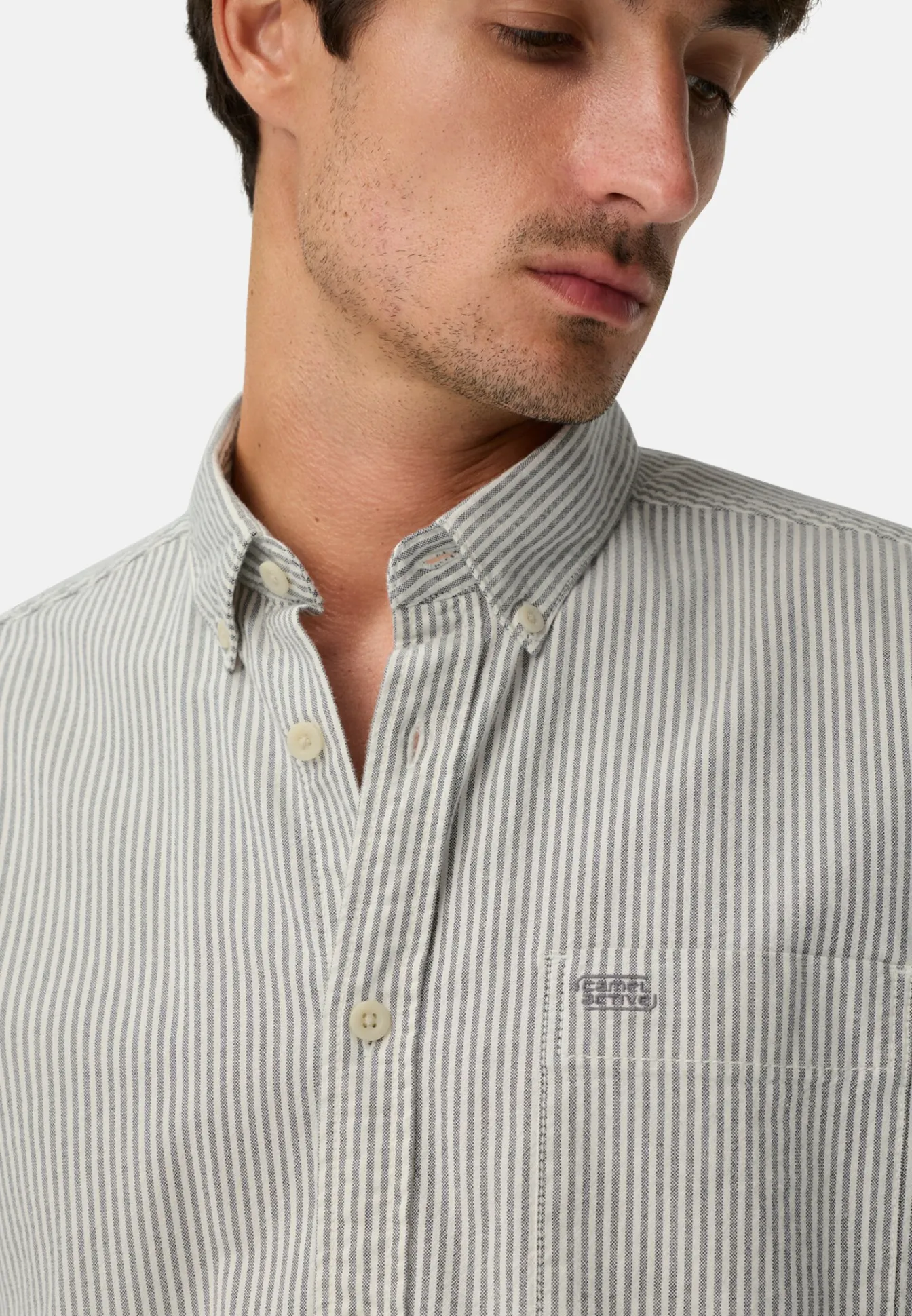 Herren Camel Active Hemden^Langarm Shirt mit antibakterieller Funktion