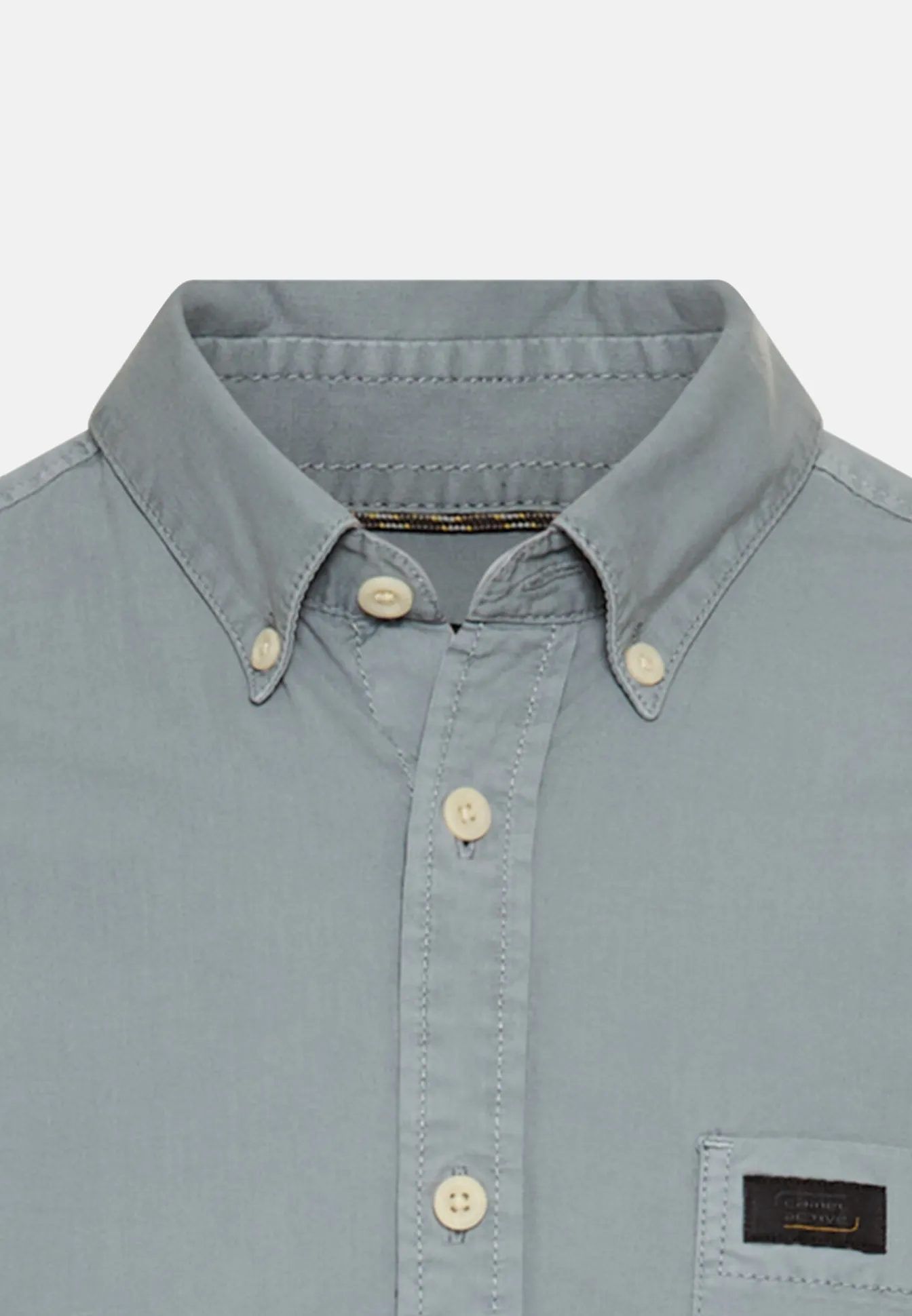 Herren Camel Active T-Shirts & Polos^Langarm Shirt mit Button-Down Kragen