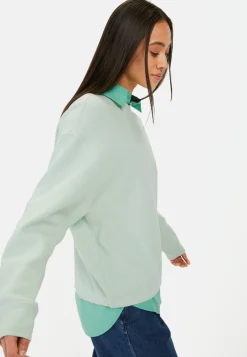Damen Camel Active T-Shirts & Polos^Langarm Sweatshirt aus reiner Baumwolle