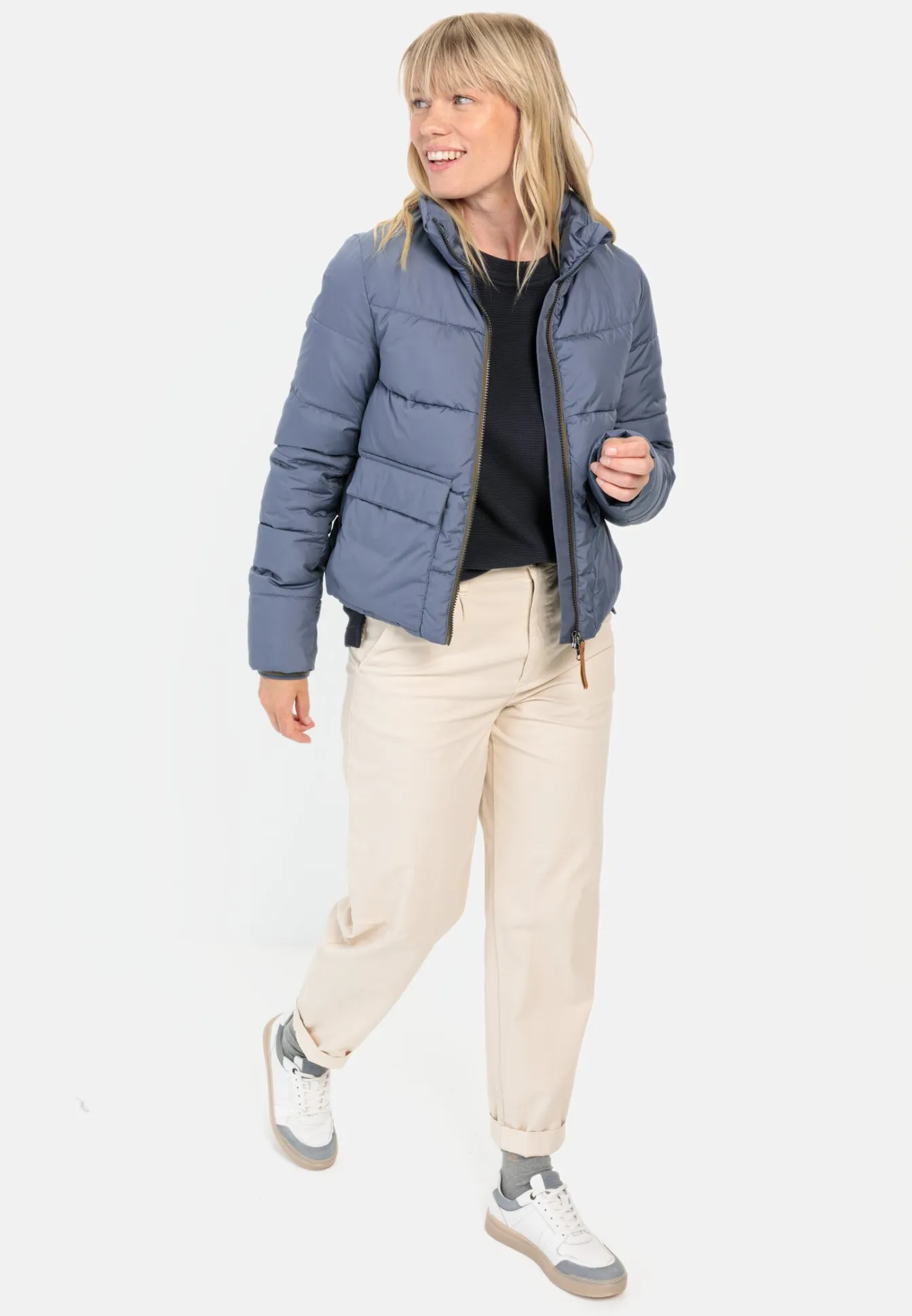 Damen Camel Active Sweatshirts & Hoodies^Langarm Sweatshirt mit Waffelmuster