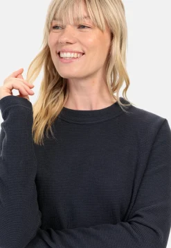 Damen Camel Active Sweatshirts & Hoodies^Langarm Sweatshirt mit Waffelmuster