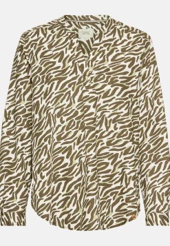 Damen Camel Active Blusen^Langarm-Bluse mit Allover-Print