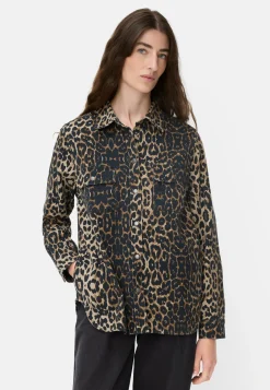 Damen Camel Active Blusen^Langarmbluse mit Leo-Muster