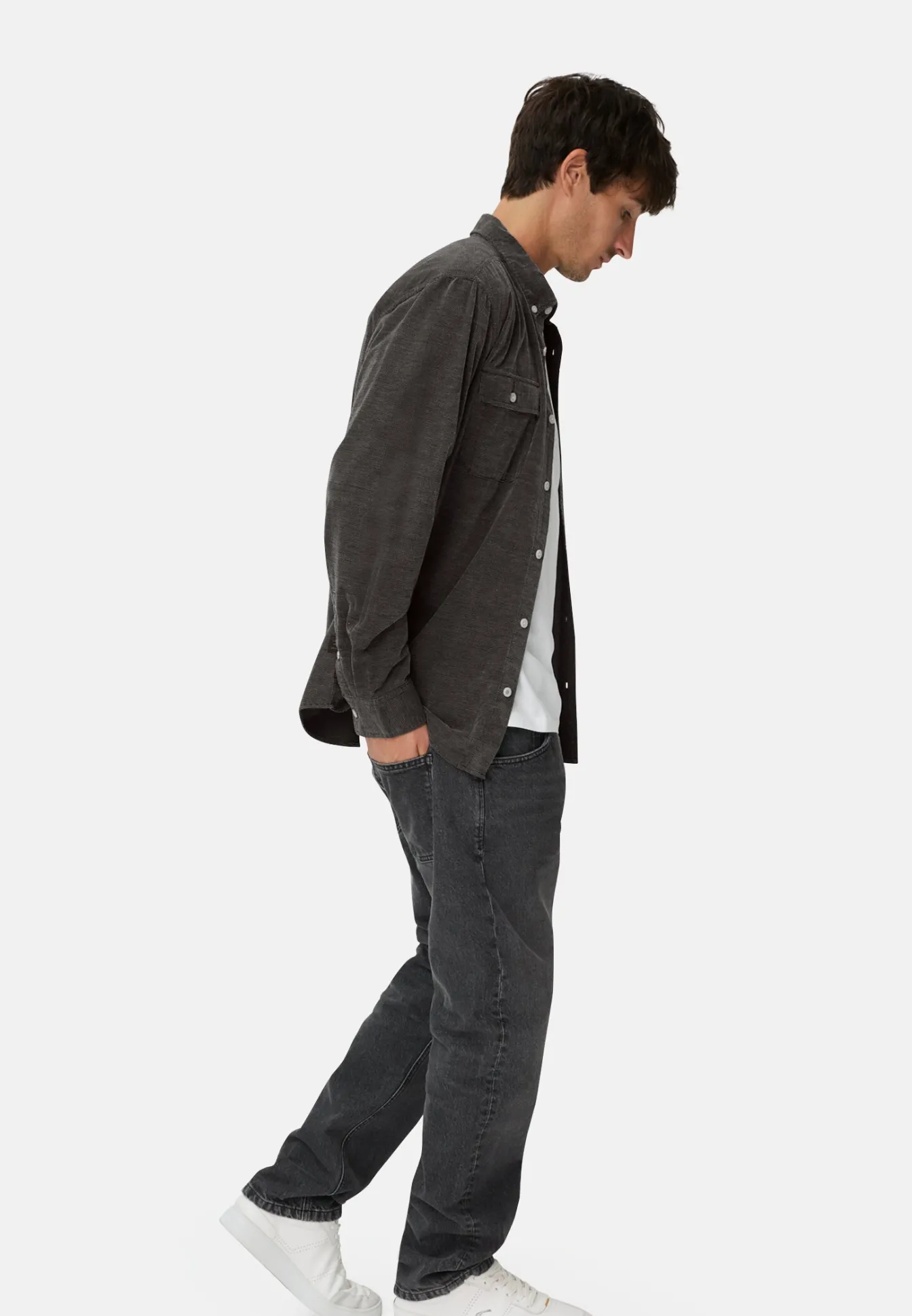 Herren Camel Active Hemden^Langarmhemd mit aufgesetzten Taschen