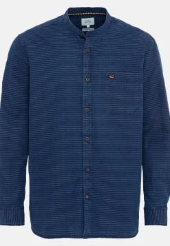 Herren Camel Active Hemden^Langarmhemd mit dezentem Streifenmuster