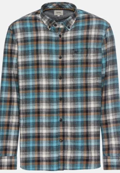 Herren Camel Active Hemden^Langarmhemd mit Karomuster