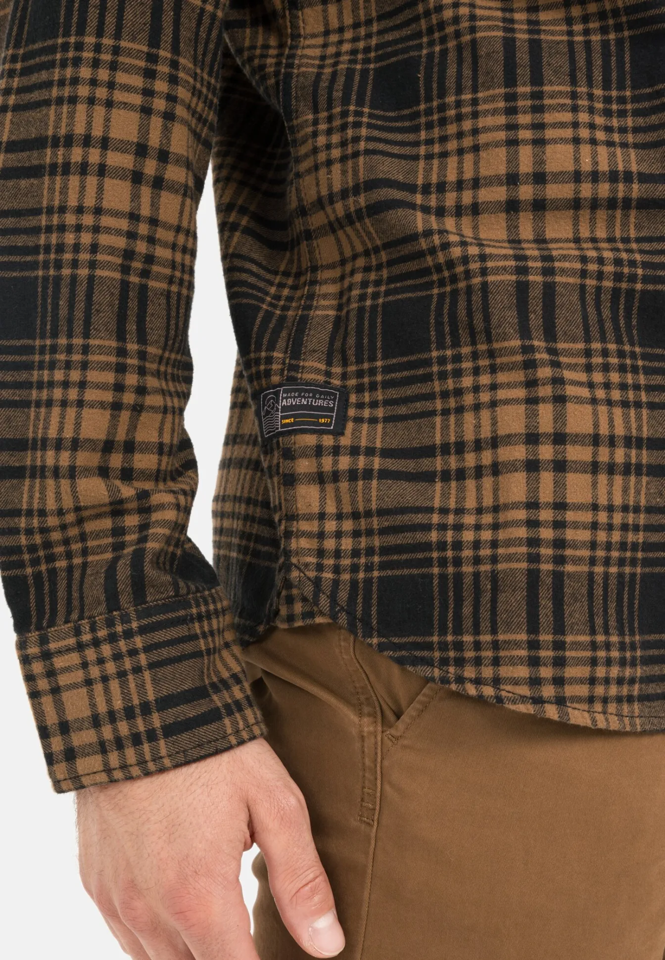 Herren Camel Active Hemden^Langarmhemd mit Karomuster