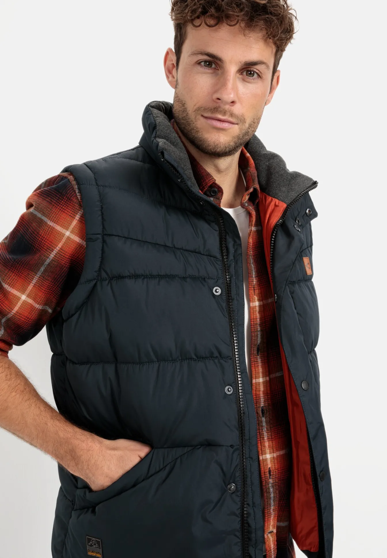 Herren Camel Active Hemden^Langarmhemd mit Karomuster