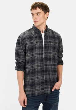 Herren Camel Active Hemden^Langarmhemd mit Karomuster