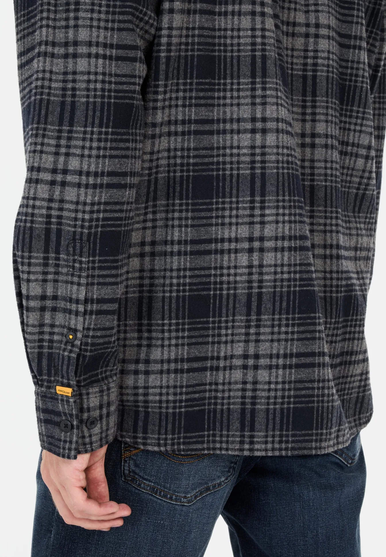 Herren Camel Active Hemden^Langarmhemd mit Karomuster