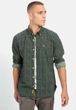 Herren Camel Active Hemden^Langarmhemd mit Minimal-Print