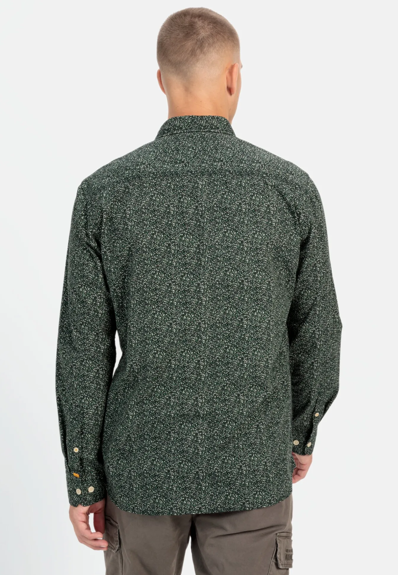 Herren Camel Active Hemden^Langarmhemd mit Minimal-Print