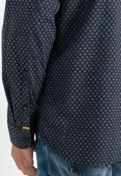 Herren Camel Active Hemden^Langarmhemd mit Minimal-Print