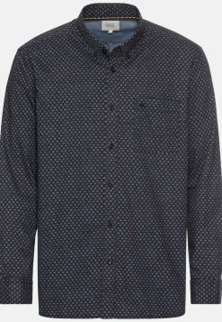 Herren Camel Active Hemden^Langarmhemd mit Minimal-Print