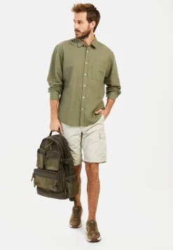 Herren Camel Active Hemden^Langarm-Leinenhemd mit Soft-Wash-Veredelung