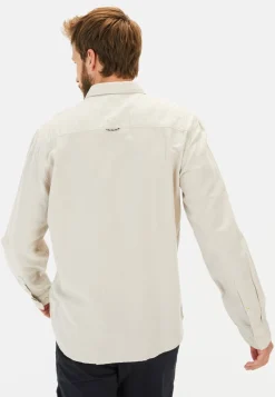 Herren Camel Active Hemden^Langarm-Leinenhemd mit Soft-Wash-Veredelung