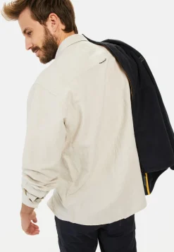 Herren Camel Active Hemden^Langarm-Leinenhemd mit Soft-Wash-Veredelung