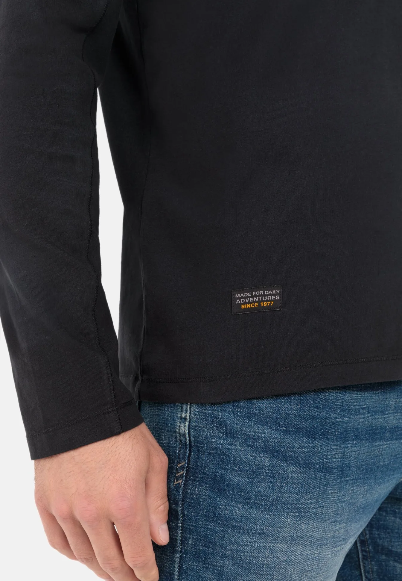 Herren Camel Active T-Shirts & Polos^Langarm-Poloshirt aus reiner Baumwolle