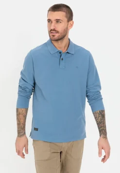 Herren Camel Active T-Shirts & Polos^Langarm-Poloshirt aus reiner Baumwolle