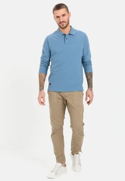 Herren Camel Active T-Shirts & Polos^Langarm-Poloshirt aus reiner Baumwolle