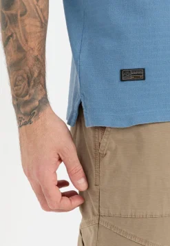 Herren Camel Active T-Shirts & Polos^Langarm-Poloshirt aus reiner Baumwolle