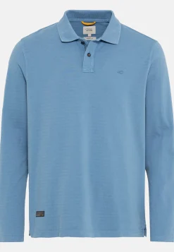 Herren Camel Active T-Shirts & Polos^Langarm-Poloshirt aus reiner Baumwolle