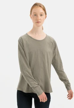 Damen Camel Active T-Shirts & Polos^Langarmshirt aus reiner Baumwolle