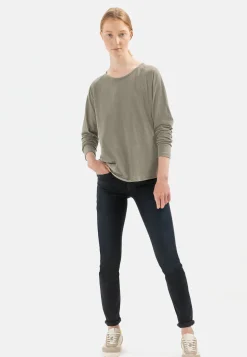 Damen Camel Active T-Shirts & Polos^Langarmshirt aus reiner Baumwolle