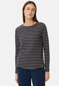 Damen Camel Active T-Shirts & Polos^Langarm-T-Shirt aus Bio-Baumwolle