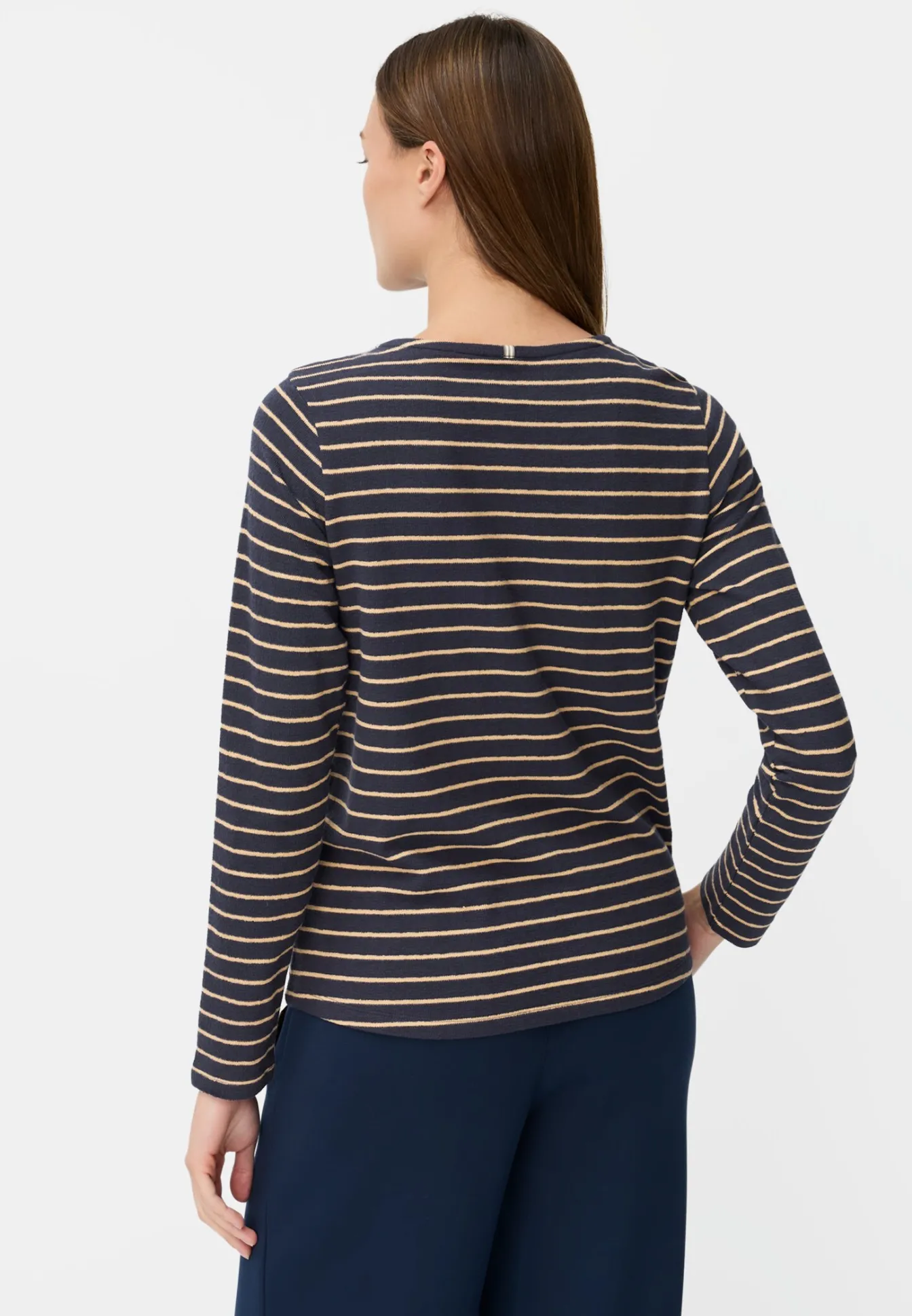 Damen Camel Active T-Shirts & Polos^Langarm-T-Shirt aus Bio-Baumwolle