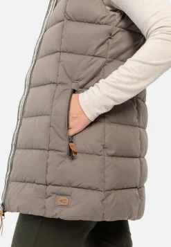 Damen Camel Active Jacken & Westen^Lange Weste mit Kapuze