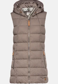 Damen Camel Active Jacken & Westen^Lange Weste mit Kapuze