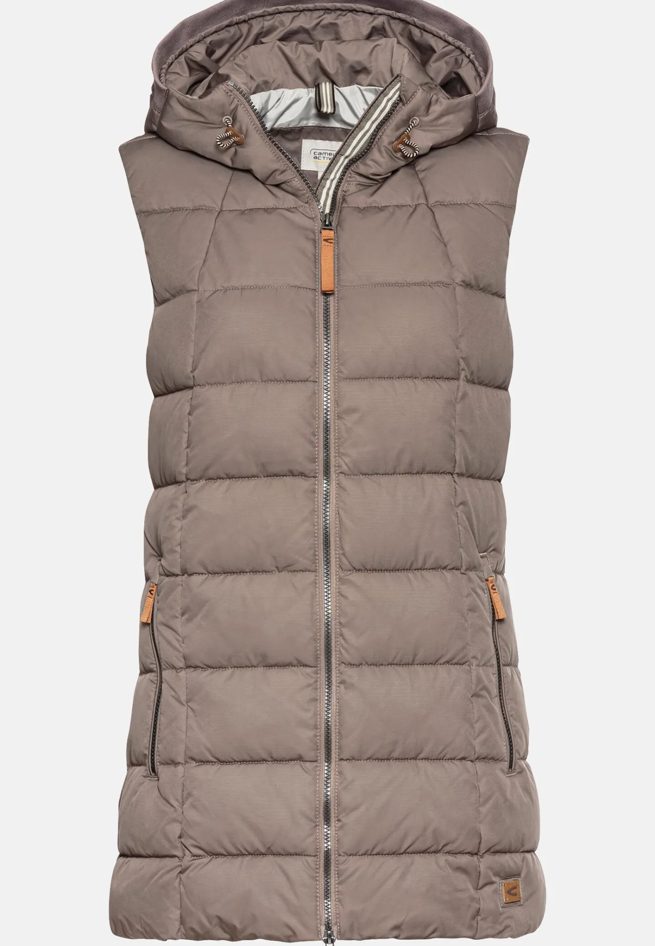 Damen Camel Active Jacken & Westen^Lange Weste mit Kapuze