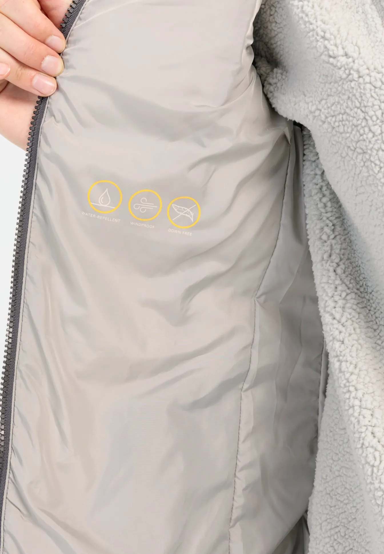 Damen Camel Active Jacken & Westen^Lange Weste mit Kapuze