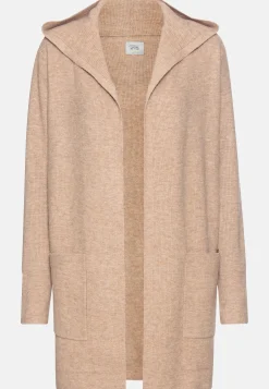 Damen Camel Active Pullover & Cardigans^Langer Cardigan mit Kapuze