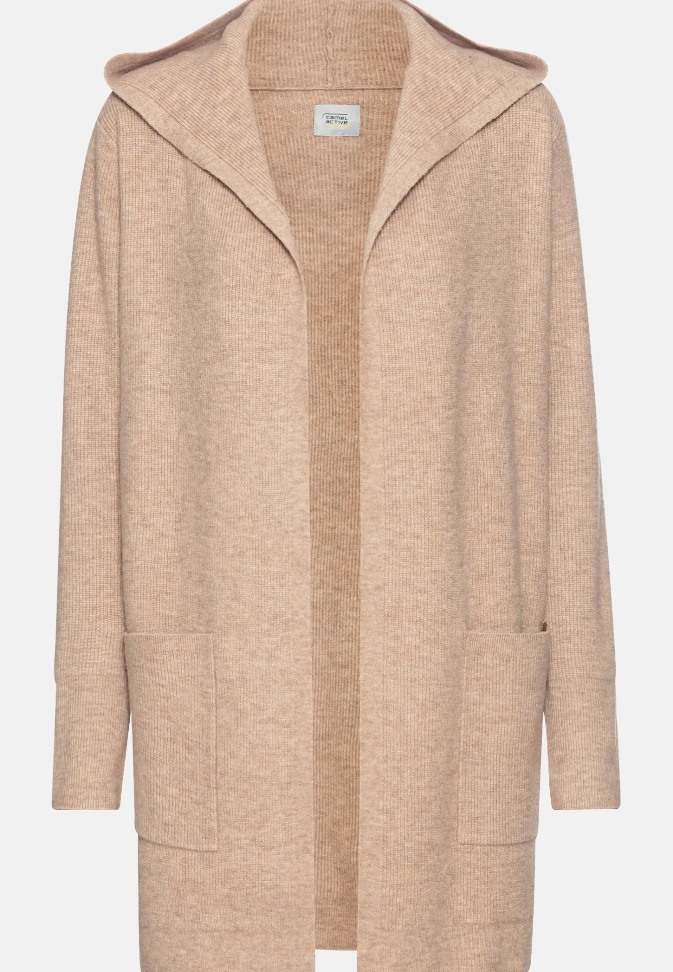 Damen Camel Active Pullover & Cardigans^Langer Cardigan mit Kapuze