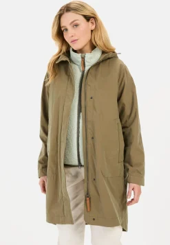 Damen Camel Active Jacken & Westen^Langer Parka mit verstellbarer Taille