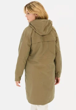 Damen Camel Active Jacken & Westen^Langer Parka mit verstellbarer Taille