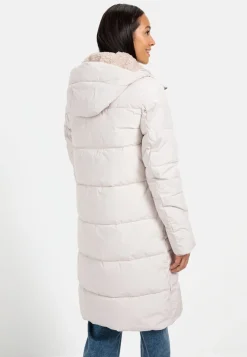Damen Camel Active Jacken & Westen^Langer Puffermantel mit gefütterter Kapuze
